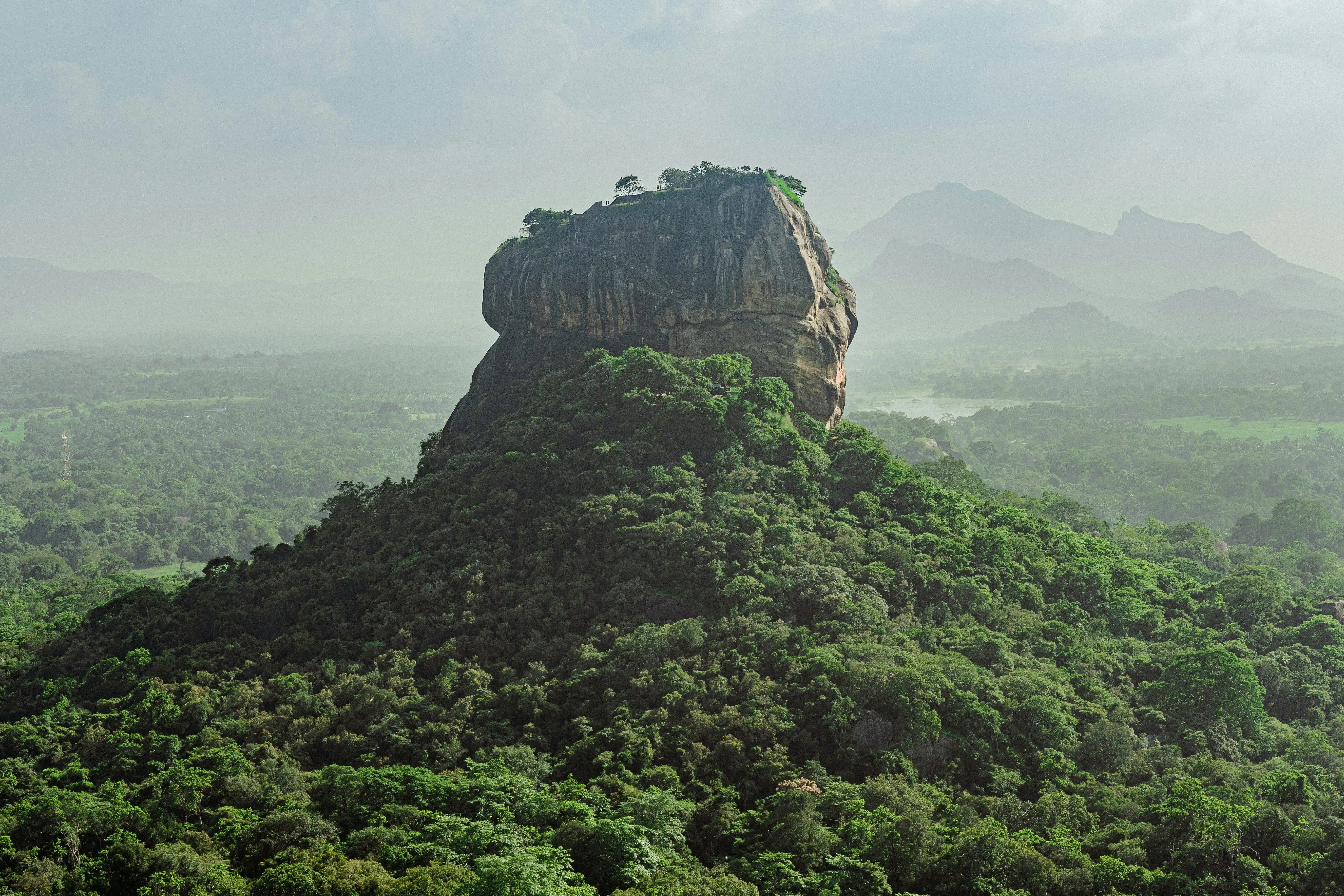 Sigiriya Rock Fortress at sunrise